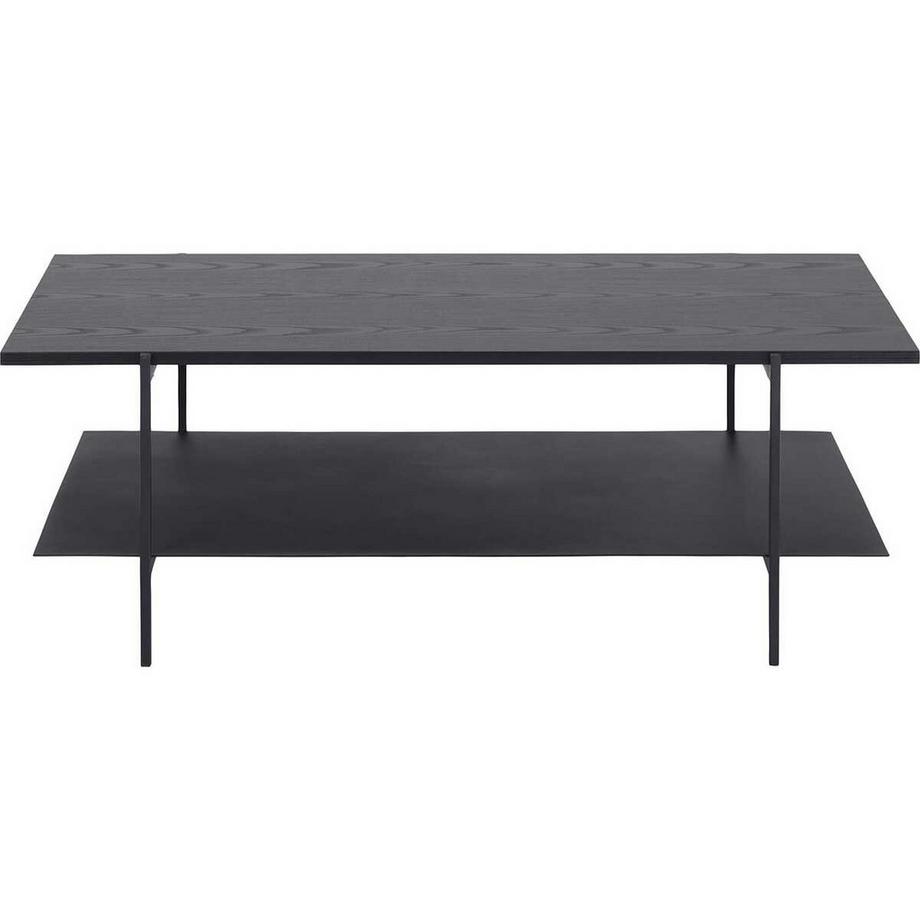 mutoni Table basse Angie mélamine frêne noir 115x60x40cm  