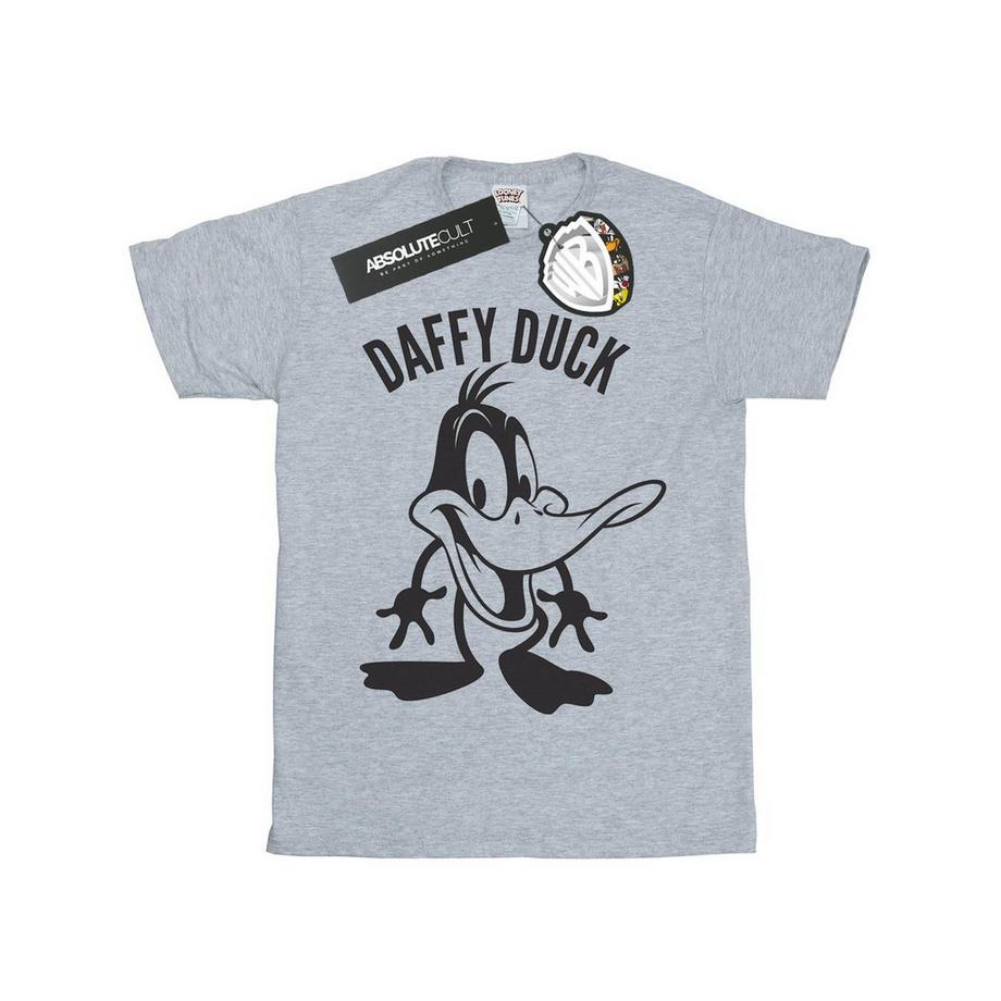 LOONEY TUNES Daffy Duck T-Shirt Stampata Maniche Corte  