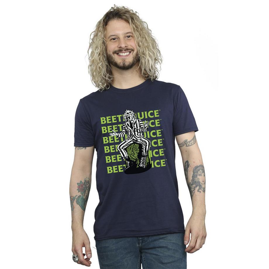 Beetlejuice Grafik Print T-Shirt  