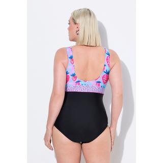 Ulla Popken Costume da bagno Stampa Fragole Fascia Decorativa Coppe Morbide  