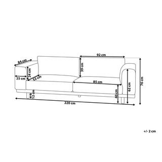 Beliani 3 Sitzer Sofa aus Polyester Modern NIVALA  