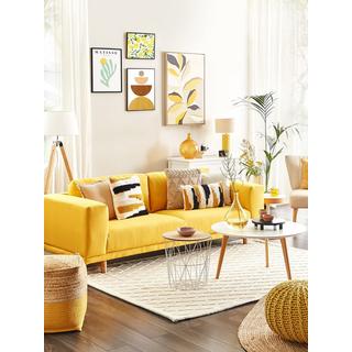 Beliani 3 Sitzer Sofa aus Stoff Modern NIVALA  