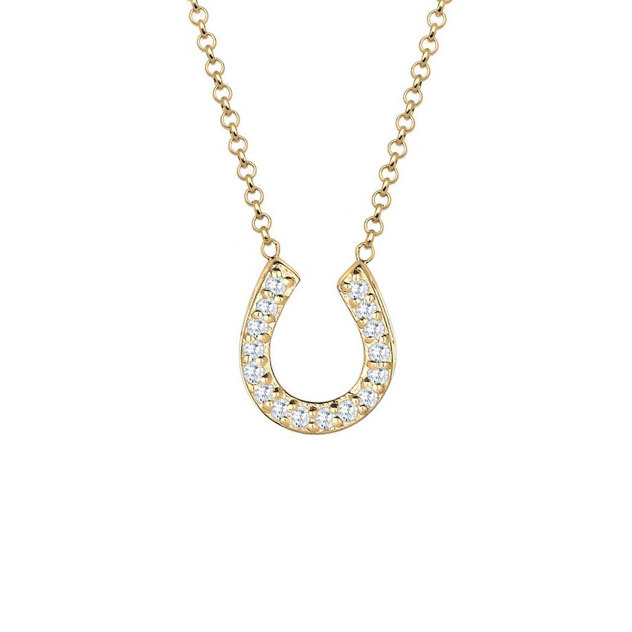Collier Fer À Cheval  Avec Cristaux De Zirconium