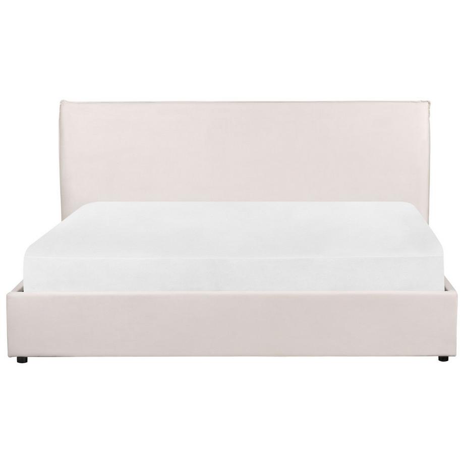 Beliani Letto contenitore en Velluto Classico LAVAUR  