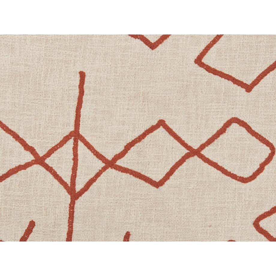 Beliani BHIWANI Couverture en Coton Rétro  