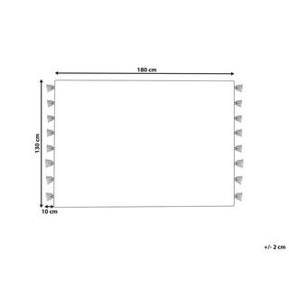 Beliani BHIWANI Coperta in Cotone Retrò  