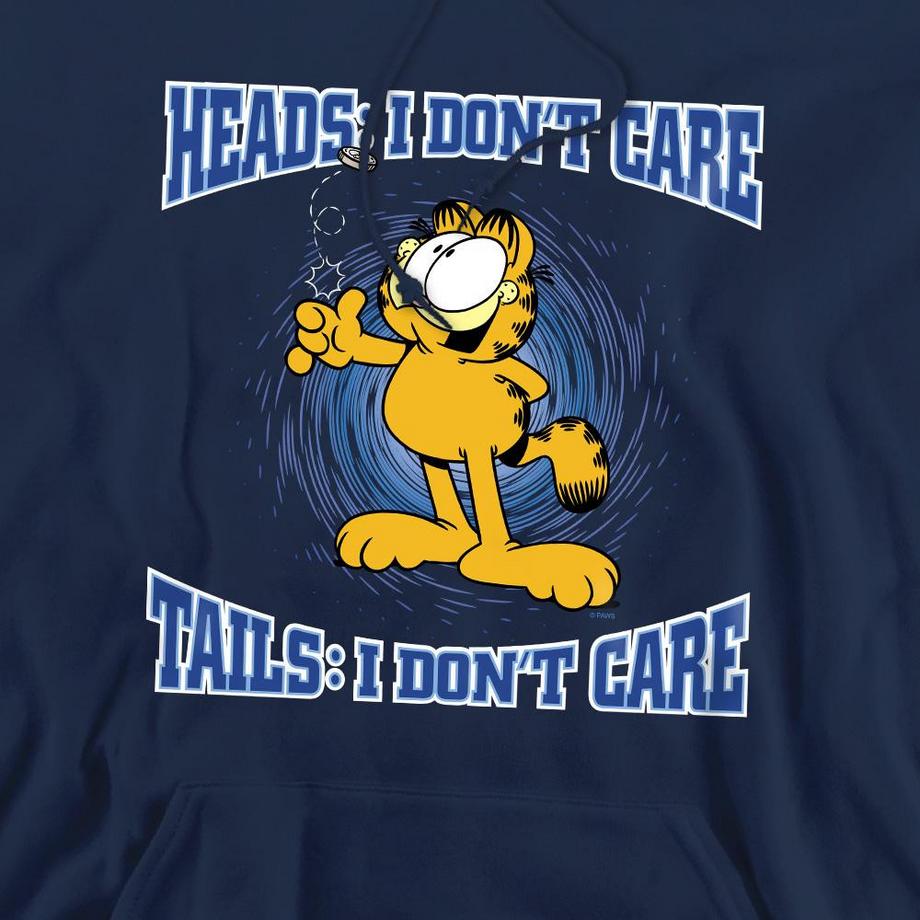Garfield Heads Or Tails Felpa Con Cappuccio  