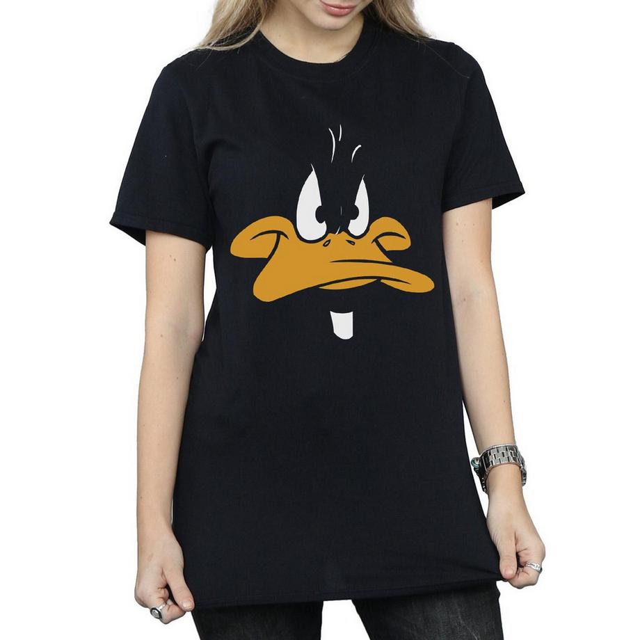 LOONEY TUNES Daffy Duck Visage Imprimé T-Shirt  