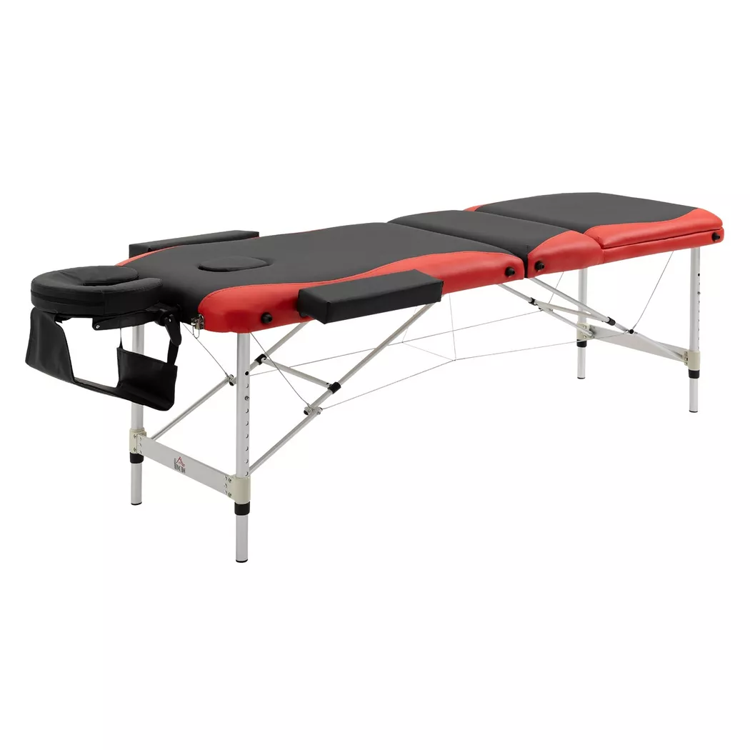 Northio - Massageliegen klappbar höhenverstellbarer Massagetisch mit Kopfstütze 215 x 60 x 61-84 cm, Aluminium & Schaumstoff, ideal für Kosmetik, One Size