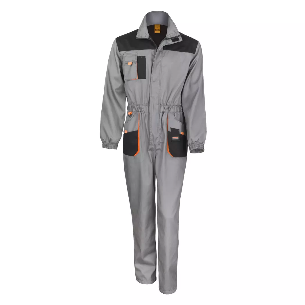Result - WorkGuard Lite Work Overall (atmungsaktiv und winddicht) (2 StückPackung), S, Grau
