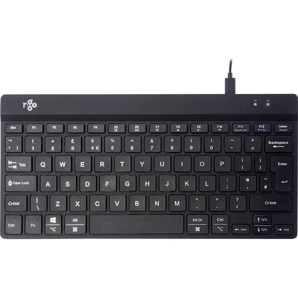 R-GO Tools  Compact Break Tastatur, QWERTY (UK), kabelgebunden 