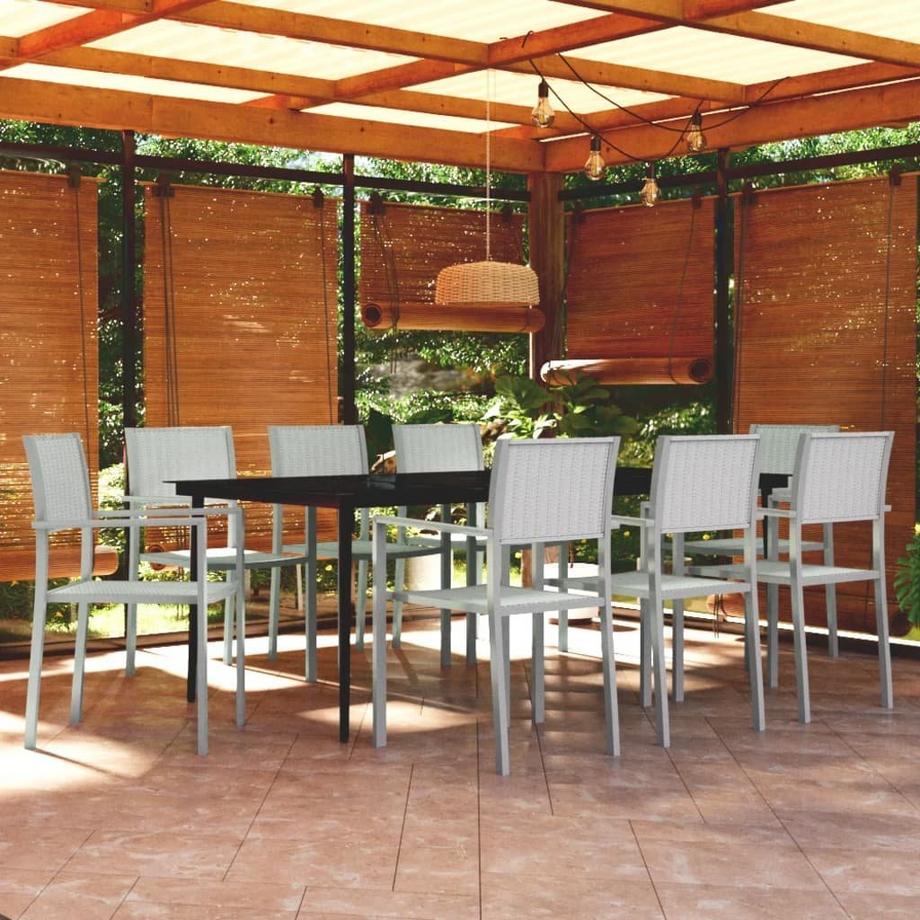 VidaXL set da pranzo da giardino  
