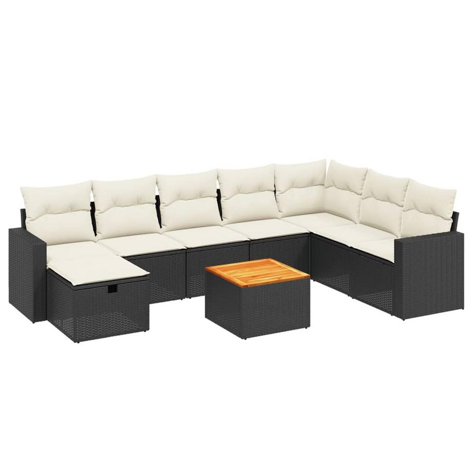 set divano da giardino Polirattan