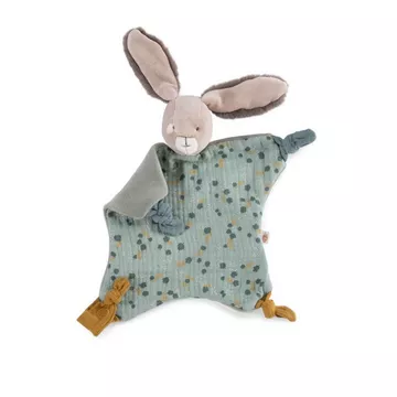 Doudou lapin vert, Trois Petits Lapins, Moulin Roty