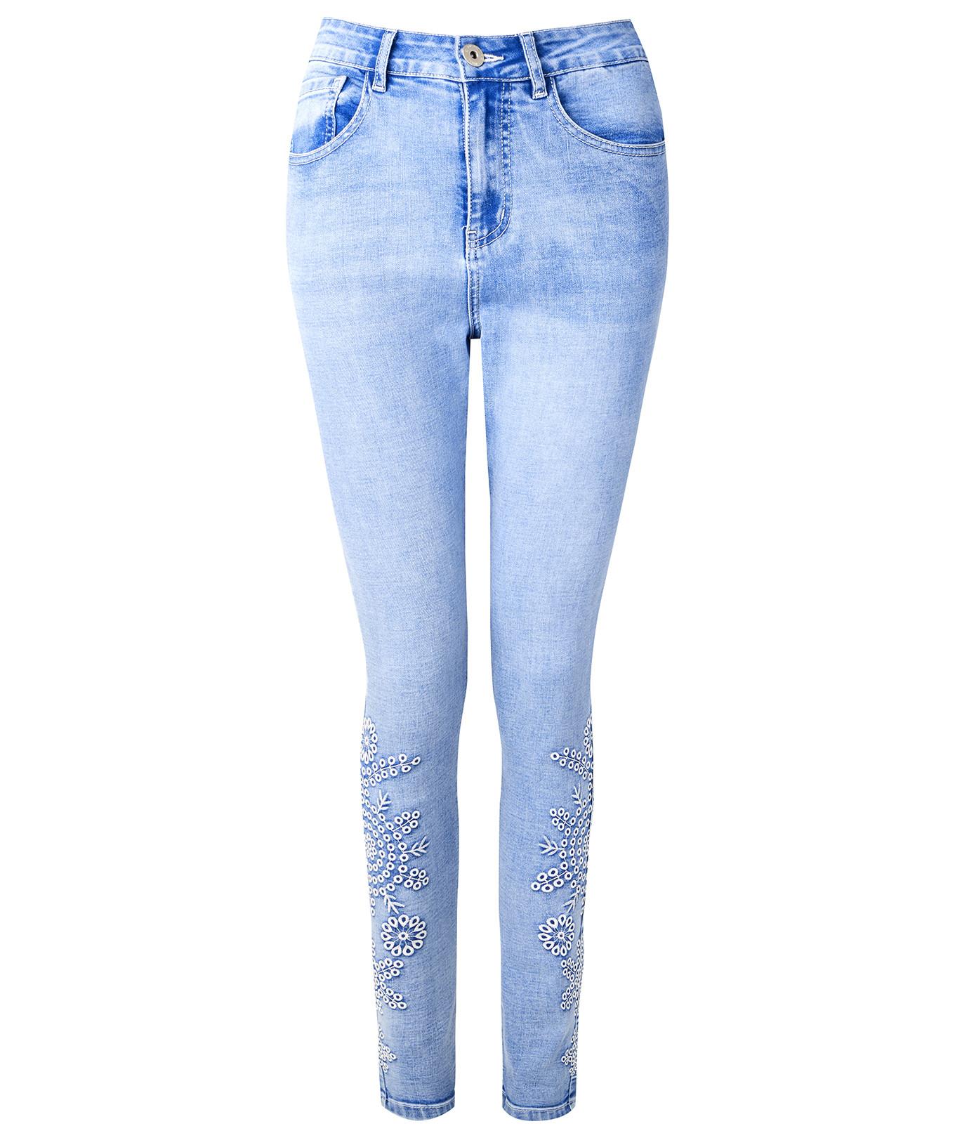 Joe Browns  Skinny-Jeans mit Metallic-Blumenmuster 