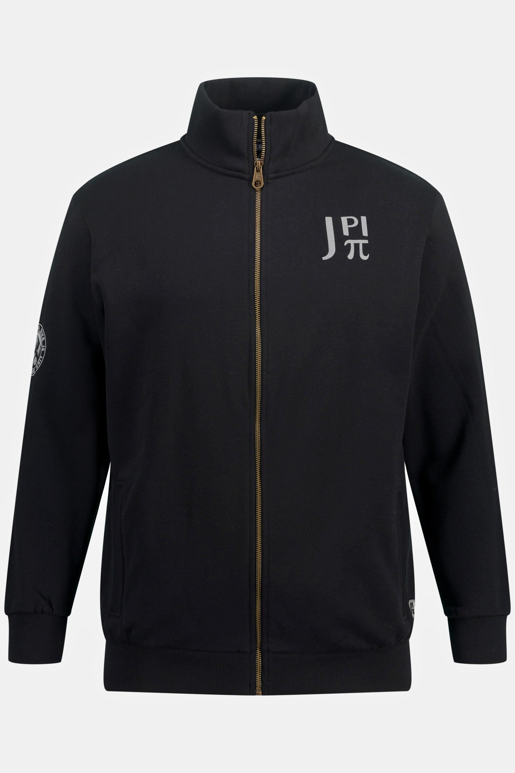 JP1880  Sweatjacke, Bikewear, Stehkragen, modische  Reflektor-Prints 