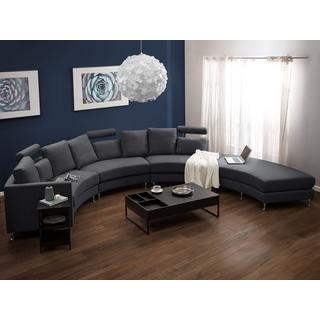 Beliani Halbrundes Sofa aus Polyester Modern ROTUNDE  