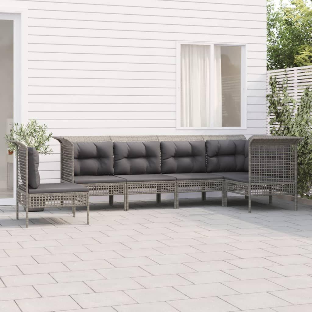 VidaXL set salotto da giardino Polirattan  