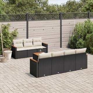 VidaXL set divano da giardino Polirattan  