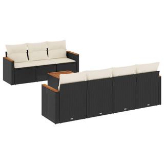 VidaXL set divano da giardino Polirattan  