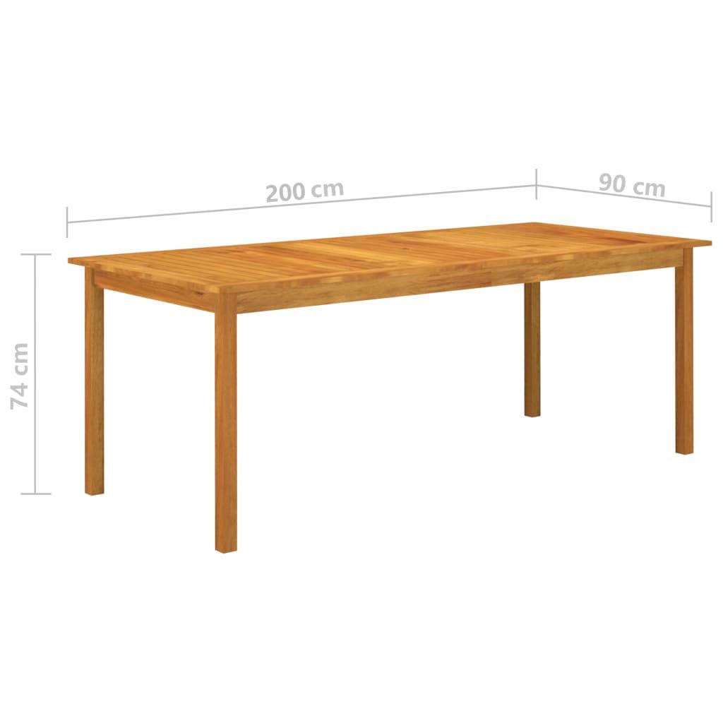 VidaXL Ensemble de salle à manger bois d'acacia  