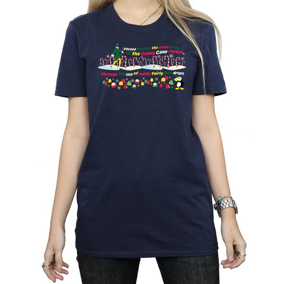 Elf Candy Cane Forest T-Shirt  