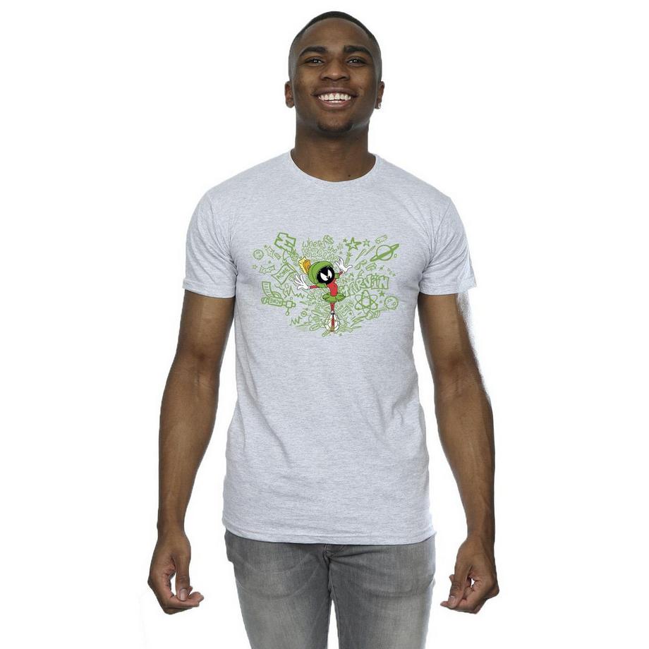 LOONEY TUNES Marvin the Martian T-Shirt con Stampa Grafica  