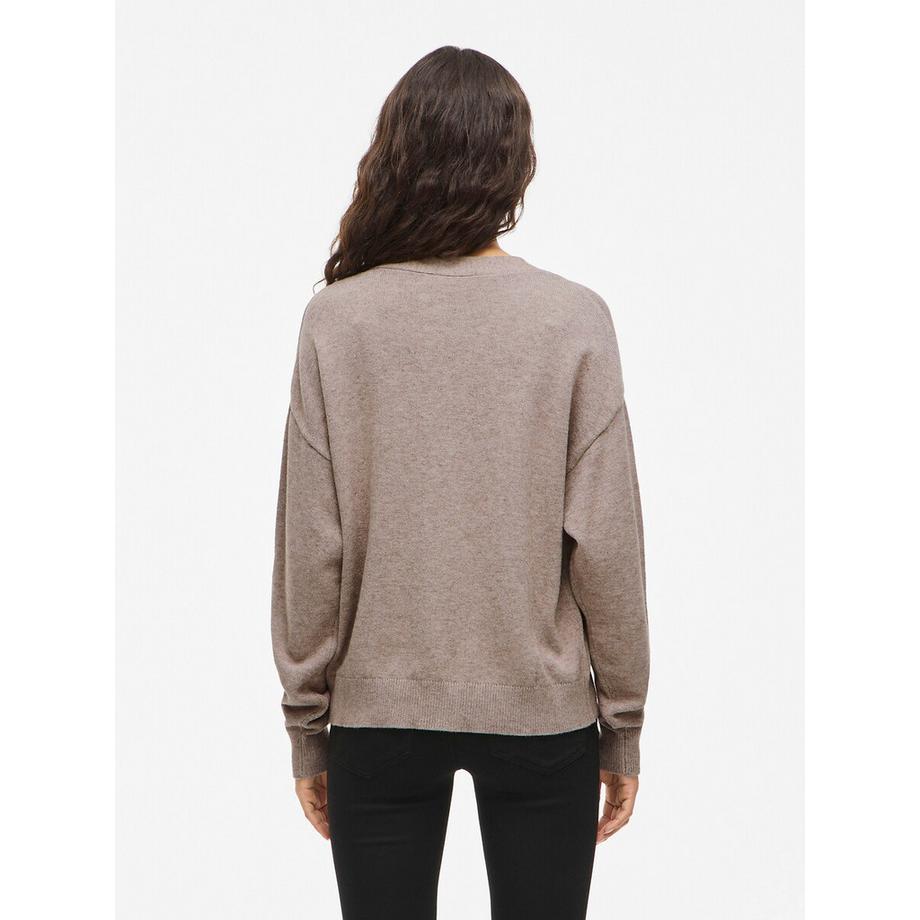 VILA Geknöpfte Strickjacke mit V-Ausschnitt  