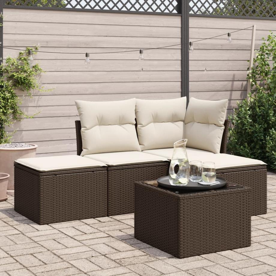 VidaXL Garten sofagarnitur poly-rattan  