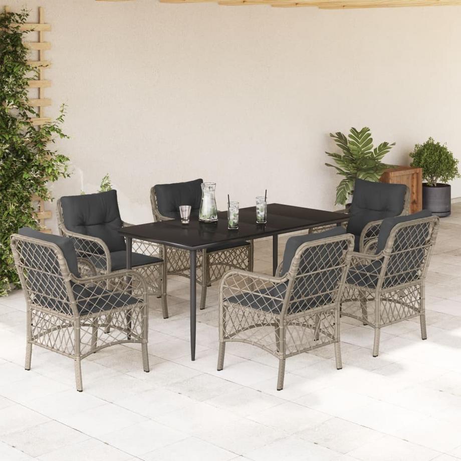 VidaXL Garten essgruppe poly-rattan  