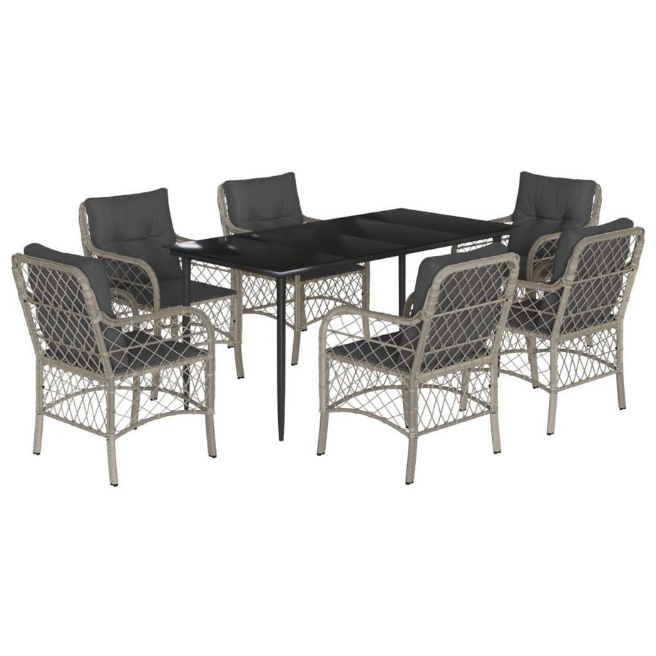 Garten essgruppe poly-rattan