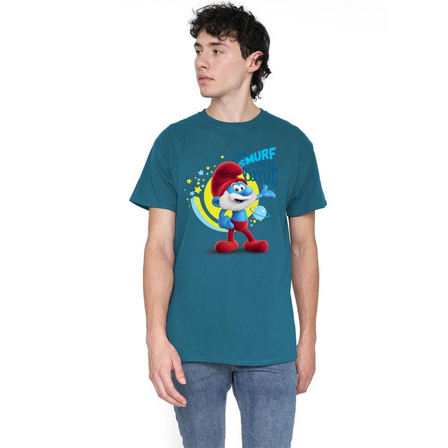 Les Stroumpfs  T-ShirtMotif Grand Schtroumpf The Smurf Is The Limit 