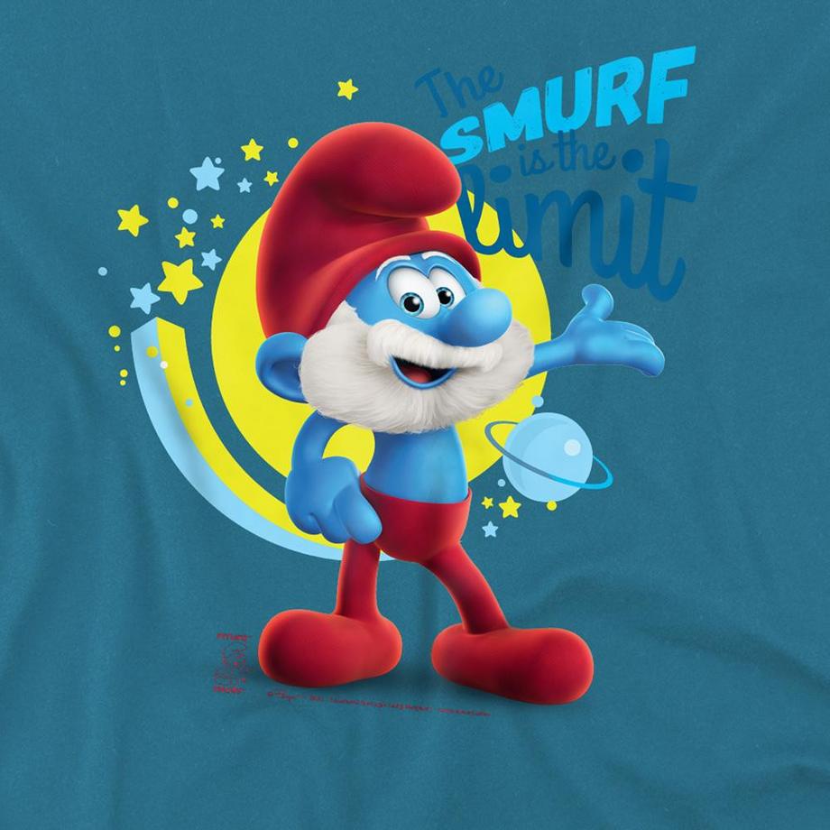 Les Stroumpfs  T-ShirtMotif Grand Schtroumpf The Smurf Is The Limit 