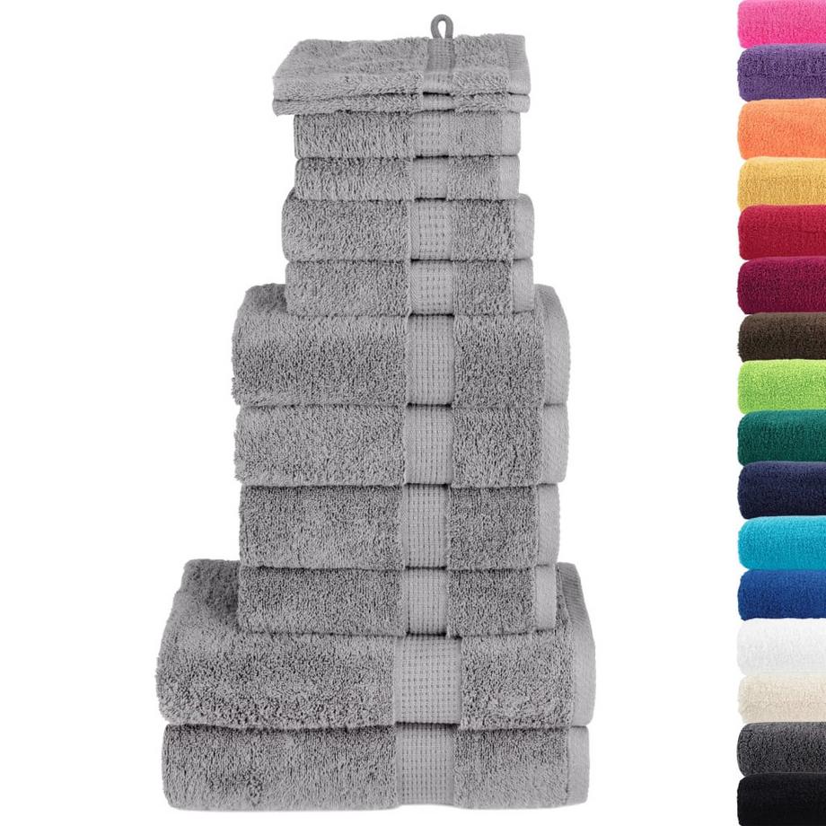 VidaXL Ensemble de serviettes coton  