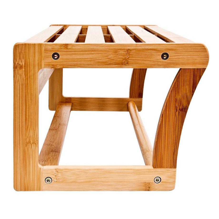 B2X Étagère de salle de bain avec porte-serviettes  