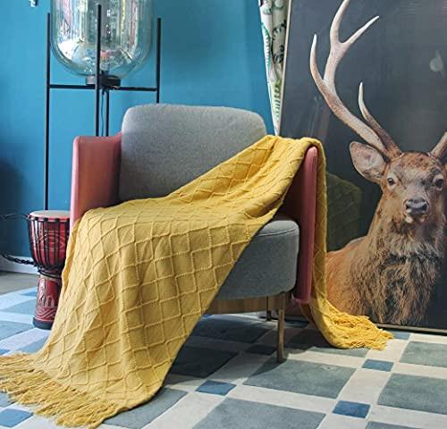 Alopini Coperta in Lana Morbida a Maglia con Nappe  