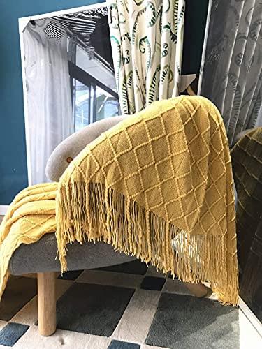 Alopini Coperta in Lana Morbida a Maglia con Nappe  