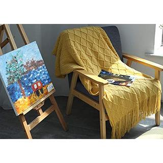 Alopini Coperta in Lana Morbida a Maglia con Nappe  