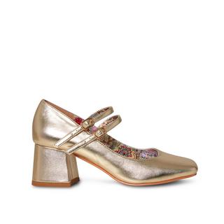 Joe Browns  Metallic Gold Doppelriemen Schuhe 