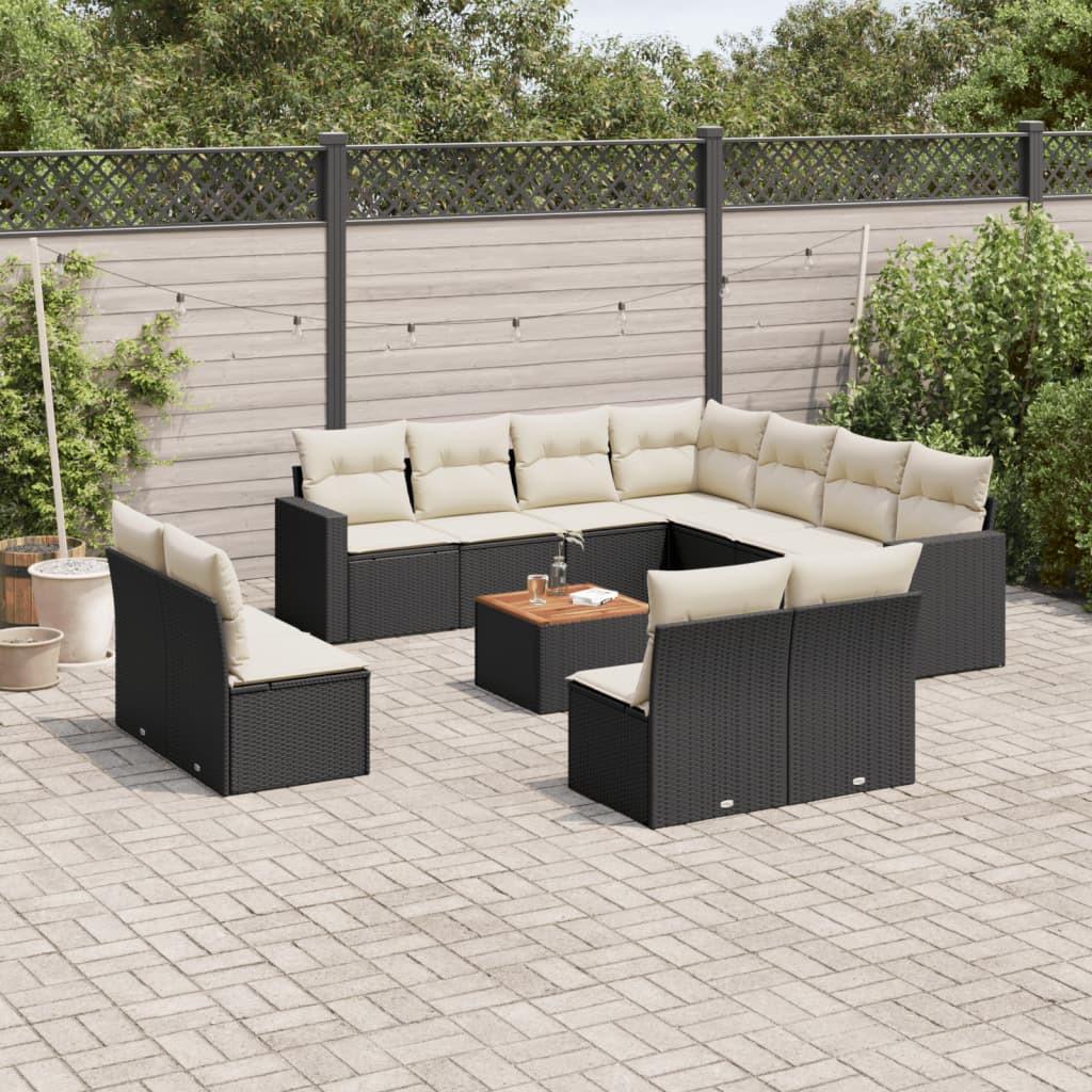 VidaXL set divano da giardino Polirattan  