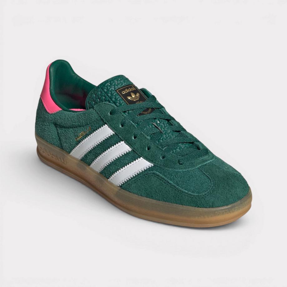 adidas Gazelle Indoor Collegiate Green Lucid Pink Sneakers  