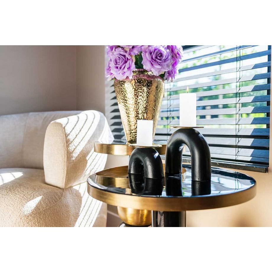 mutoni Table d'appoint Mose noir 51  