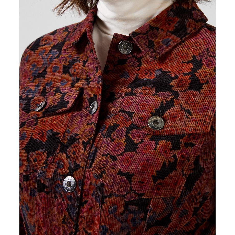 Joe Browns Veste en Velours Côtelé Fleurie Jours d'Automne  