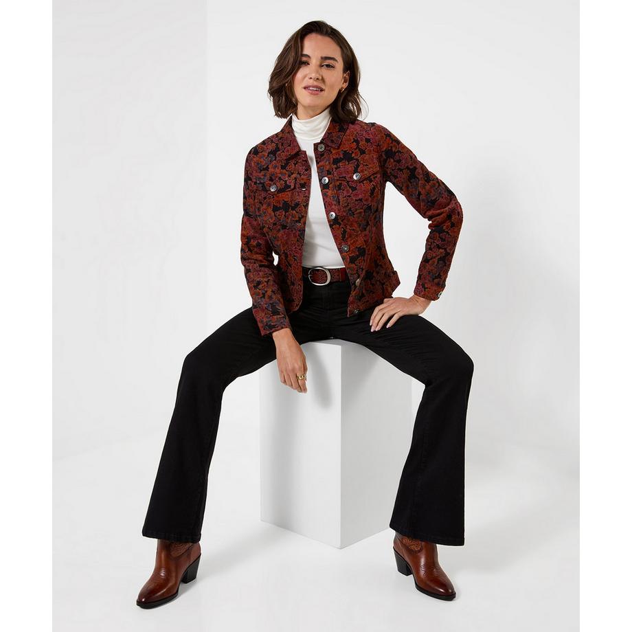 Joe Browns Veste en Velours Côtelé Fleurie Jours d'Automne  