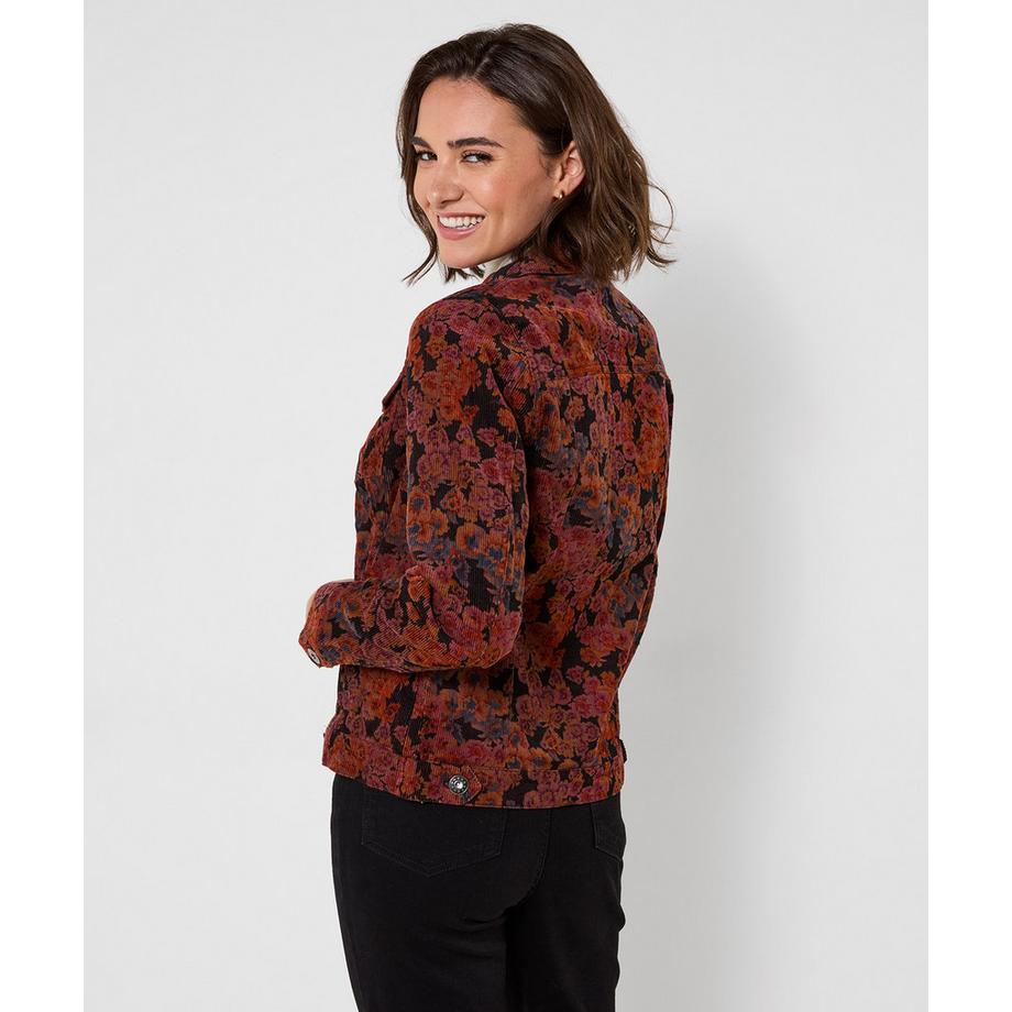 Joe Browns Veste en Velours Côtelé Fleurie Jours d'Automne  