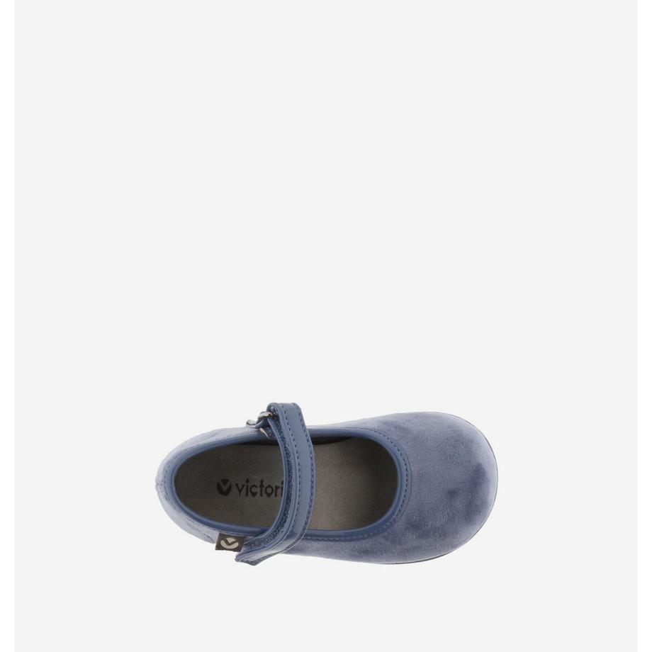 Victoria Ballerine in velluto per bambine Mary Jane  