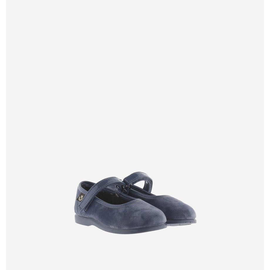 Victoria Ballerine in velluto per bambine Mary Jane  