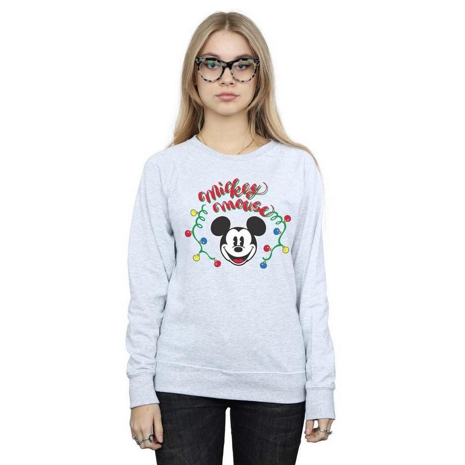 Disney Mickey Mouse Luci di Natale Felpa  