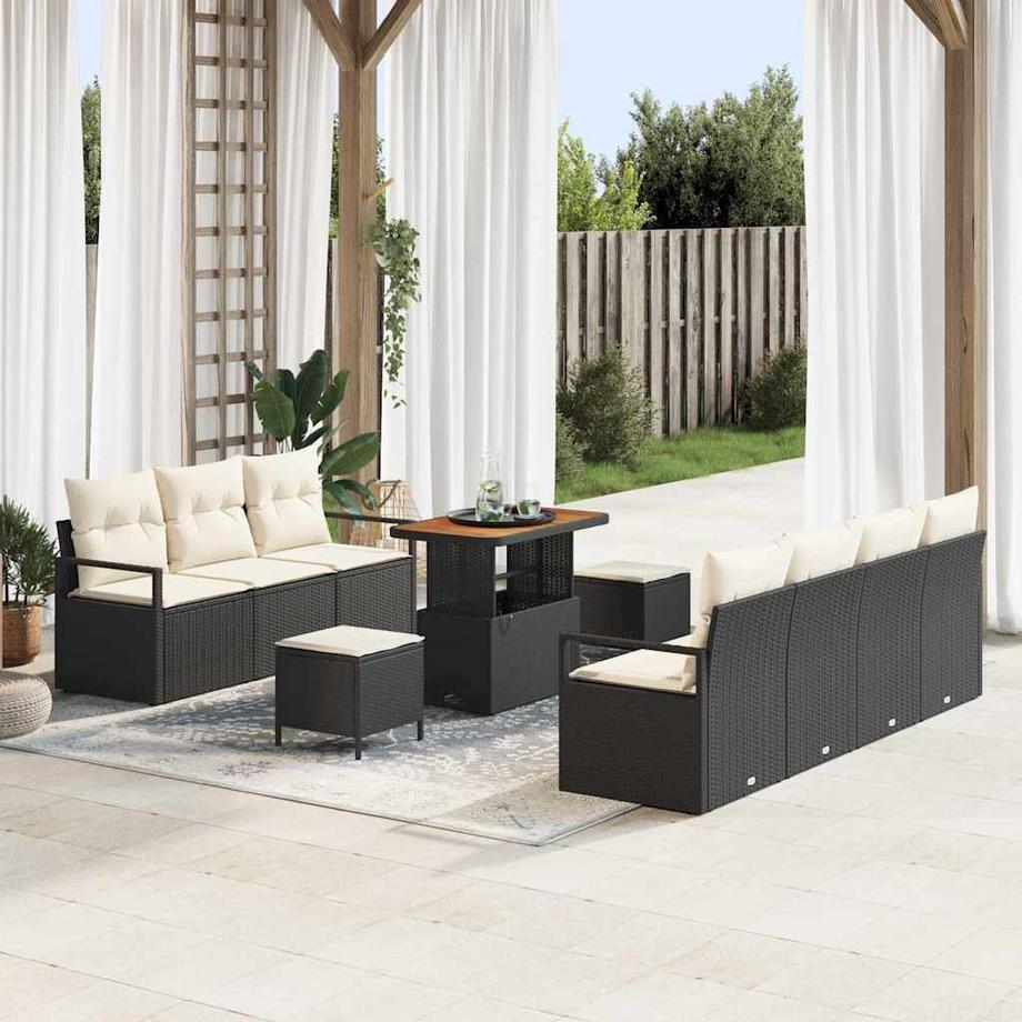 VidaXL Set Divano da Giardino Polyrattan  
