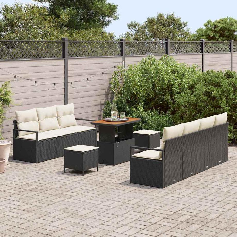 VidaXL Set Divano da Giardino Polyrattan  